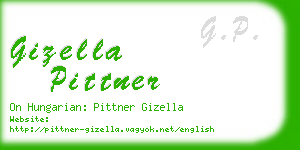 gizella pittner business card